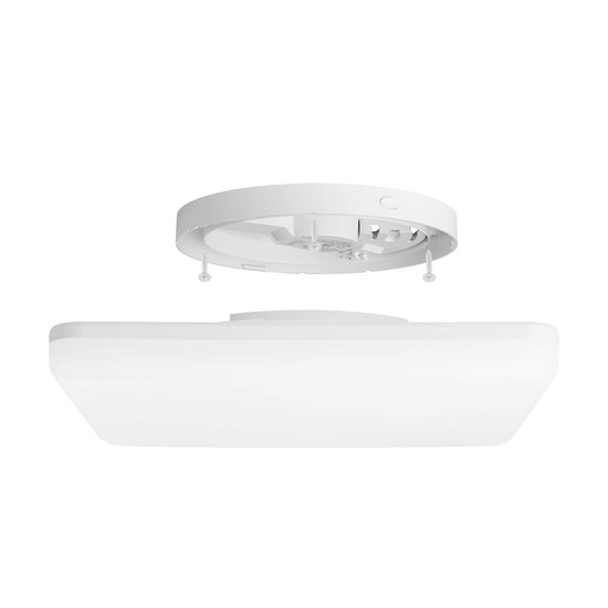 Eglo LED Deckenleuchte Castagneto 16,5W CCT warm-/neutral-/tageslichtweiss 2700/4000/6500K IP54 Weiss 26x26cm 901533