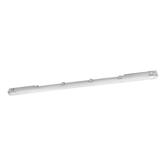 Eglo LED Feuchtraumleuchte Basic Plus G13 15W neutralweiss 4000K IP65 Grau Transparent 126x7cm 901546
