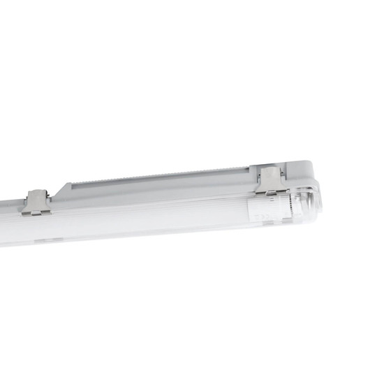 Eglo LED Feuchtraumleuchte Basic Plus G13 15W neutralweiss 4000K IP65 Grau Transparent 126x7cm 901546