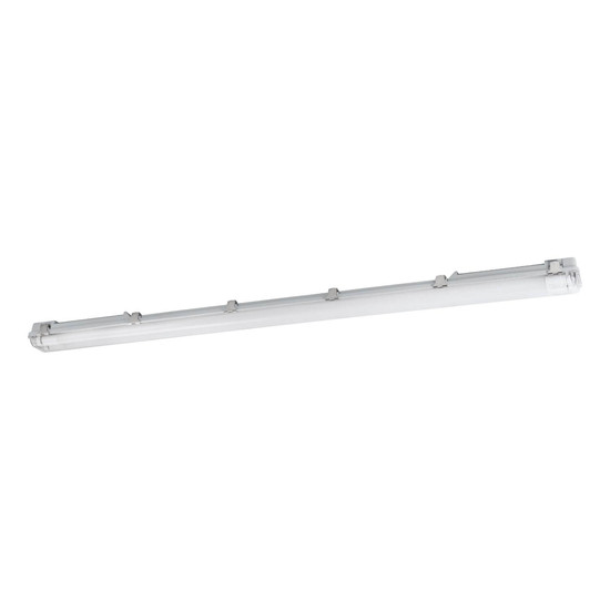 Eglo LED Feuchtraumleuchte Basic Plus 2-flammig G13 2x 15W neutralweiss 4000K IP65 Grau Transparent 126x10cm 901547