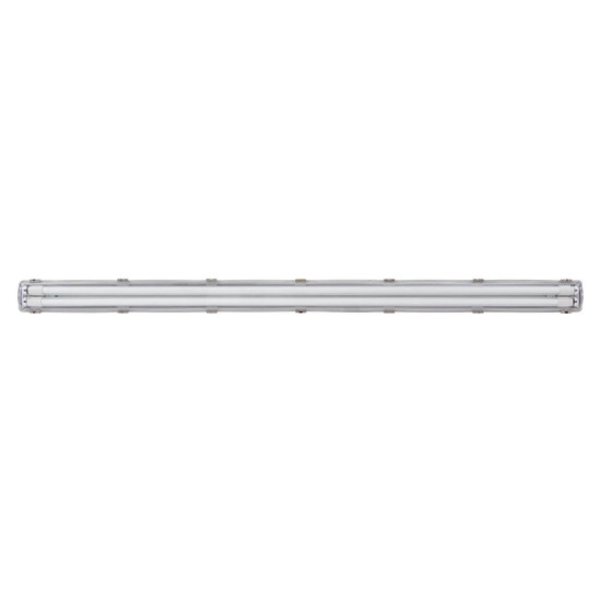 Eglo LED Feuchtraumleuchte Basic Plus 2-flammig G13 2x 23W neutralweiss 4000K IP65 Grau Transparent 156x10cm 901549