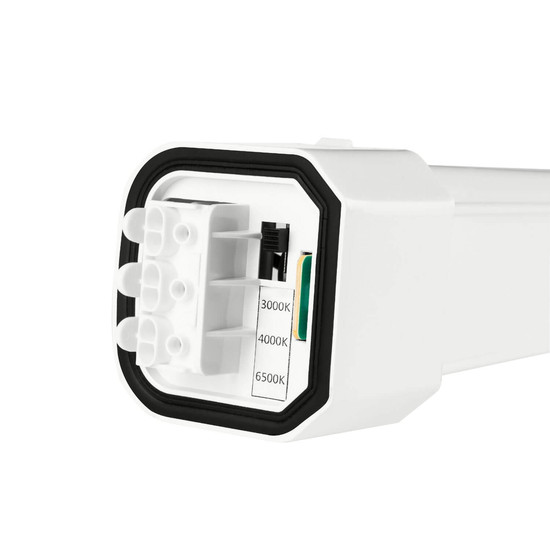 Eglo LED Feuchtraumleuchte Slim CCT 30W warm-/neutral-/tageslichtweiss 3000/4000/6500K IP65 Weiss 115,5x6cm 901554