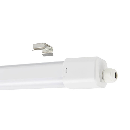 Eglo LED Feuchtraumleuchte Slim Sensor 30W neutralweiss 4000K Bewegungsmelder IP65 Weiss 113x6cm 901556