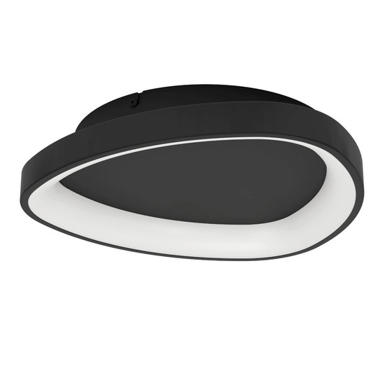 Eglo LED Deckenleuchte Loretello dimmbar 12W CCT warm-/tageslichtweiss 2700-6500K Schwarz Stahl Ø35cm 901584