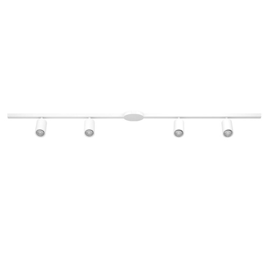 Eglo Schienensystem-Set Easyt Set 4 Spots 4-flammig GU10 Weiss Aluminium 192,5x14cm 901667