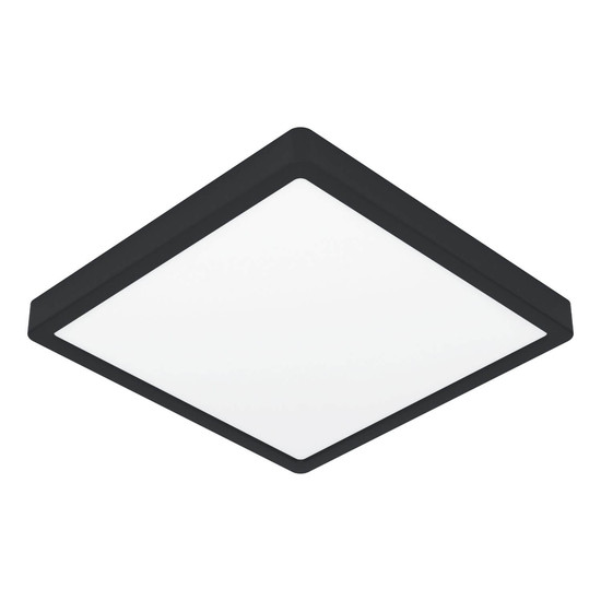 Eglo LED Aufbauleuchte Fueva 6-Z Smart dimmbar 17,8W RGB CCT warm-/tageslichtweiss 2700-6500K Zigbee IP44 Schwarz 39x39cm 901728
