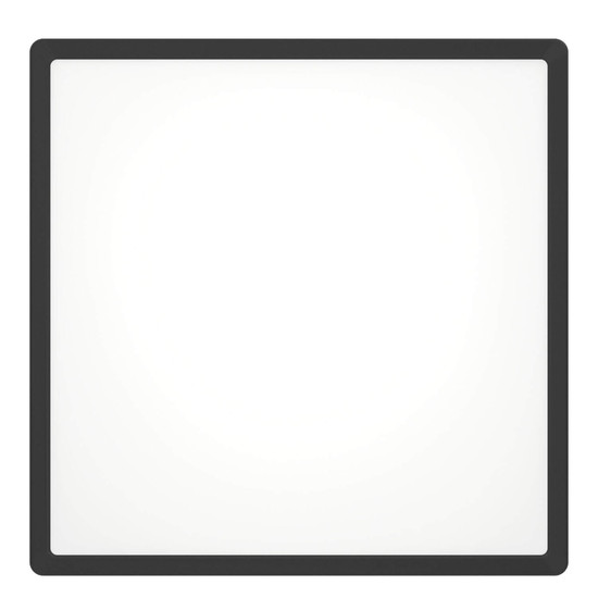 Eglo LED Aufbauleuchte Fueva 6-Z Smart dimmbar 17,8W RGB CCT warm-/tageslichtweiss 2700-6500K Zigbee IP44 Schwarz 39x39cm 901728