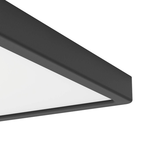 Eglo LED Aufbauleuchte Fueva 6-Z Smart dimmbar 17,8W RGB CCT warm-/tageslichtweiss 2700-6500K Zigbee IP44 Schwarz 39x39cm 901728