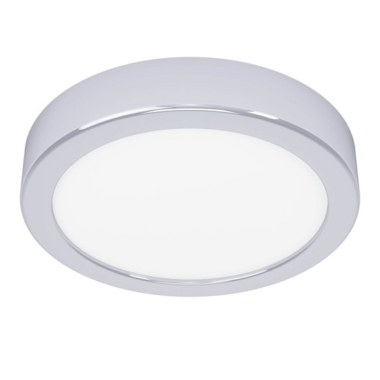 Eglo LED Aufbauleuchte Fueva 6 7,5W CCT warm-/neutral-/tageslichtweiss 2700/4000/6500K IP44 Chrom Stahl Ø17cm 901762