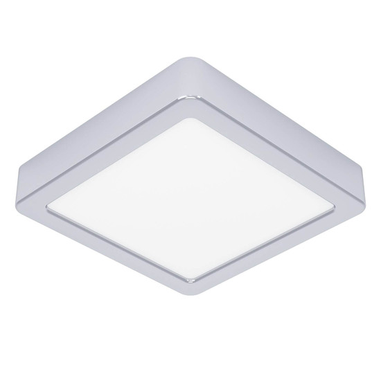 Eglo LED Aufbauleuchte Fueva 6 7W CCT warm-/neutral-/tageslichtweiss 2700/4000/6500K IP44 Chrom Stahl 15x15cm 901765