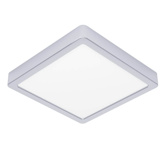 Eglo LED Aufbauleuchte Fueva 6 10,5W CCT warm-/neutral-/tageslichtweiss 2700/4000/6500K IP44 Chrom Stahl 22x22cm 901766