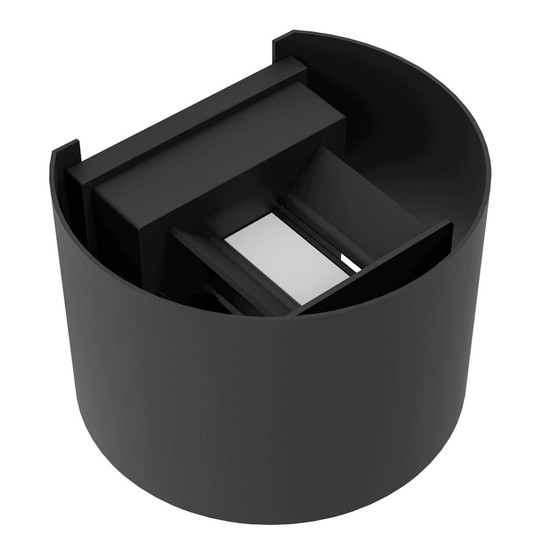 Eglo LED Außen-Wandleuchte Calpino 3 2-flammig 2x 2,8W warmweiss 3000K IP54 Schwarz Klar Aluminium Glas 13,5x10cm 901844