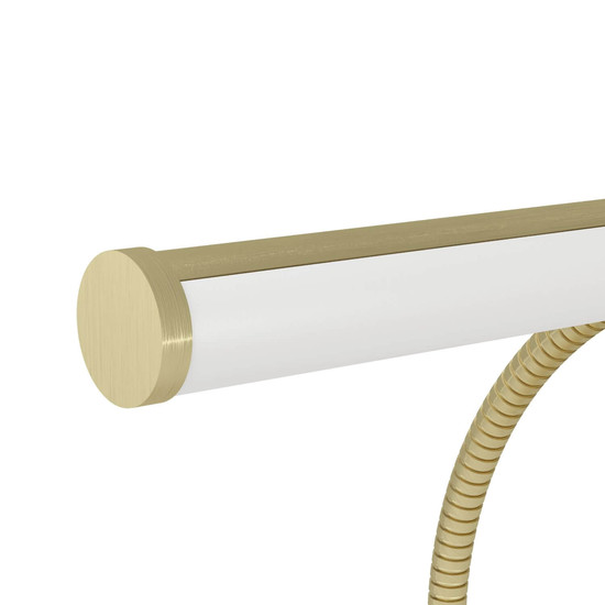 Eglo LED Tischleuchte Riccione dimmbar 5W CCT warm-/neutral-/tageslichtweiss 2700/4000/6500K Messing-gebürstet Stahl Aluminium 39,5x30cm 901983