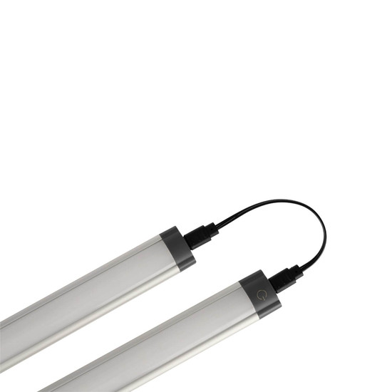 Eglo LED Unterbauleuchte Lerca 5W neutralweiss 4000K Grau Aluminium 37x2,5cm 902002