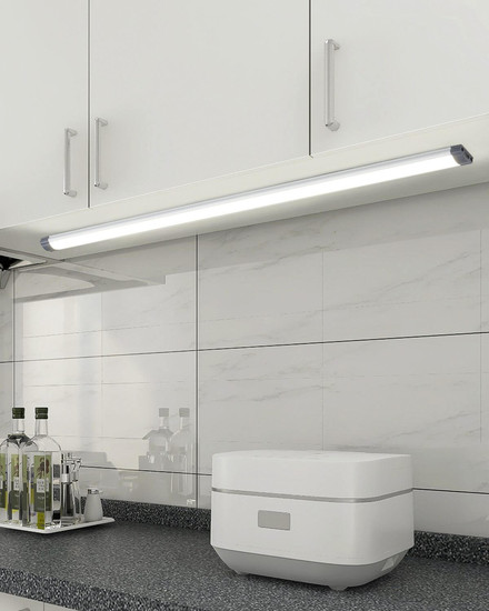 Eglo LED Unterbauleuchte Lerca 8W neutralweiss 4000K Grau Aluminium 57x2,5cm 902004