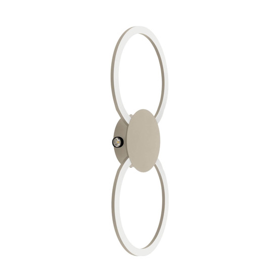 Eglo LED Wand-/Deckenleuchte Venticello 1 20,91W warmweiss 3000K Sandfarben Aluminium 66x30cm 902127