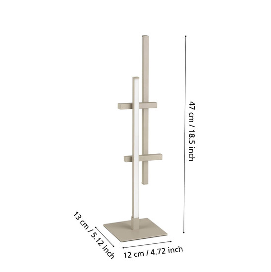 Eglo LED Tischleuchte Trepiliano 6,5W warmweiss 3000K Sandfarben Aluminium Stahl 47x12cm 902143