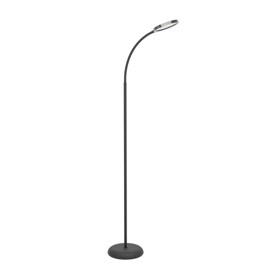Eglo LED Stehleuchte Lauro dimmbar 5,5W CCT warm-/neutral-/tageslichtweiss 2700/4000/6500K Schwarz 132cm 902176