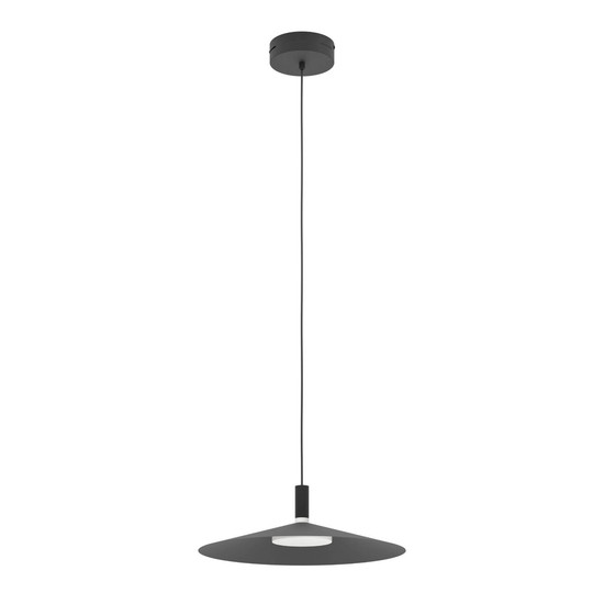 Eglo LED Pendelleuchte Conomavilla-Z Smart dimmbar 15,5W RGB CCT warm-/tageslichtweiss 2700-6500K Zigbee Schwarz Stahl Ø45cm 902183