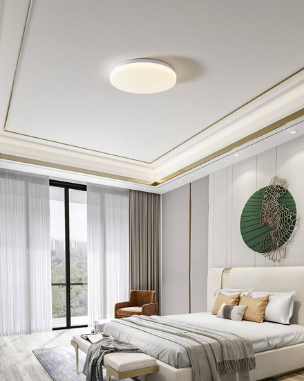 Eglo LED Deckenleuchte Frania-Z Smart dimmbar 12W RGB CCT warm-/tageslichtweiss 2700-6500K Zigbee Weiss Stahl Ø31cm 902193