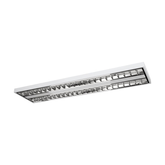 Eglo LED Rasterleuchte Martelliano 33,6W CCT warm-/neutral-/tageslichtweiss 2700/4000/6500K Weiss Transparent Stahl 124,5x31cm 902206