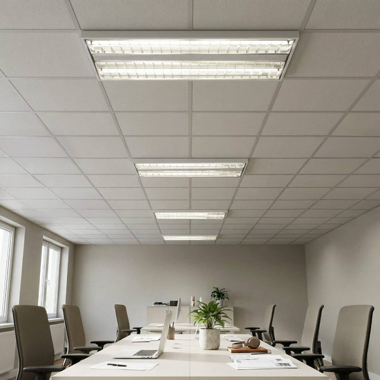Eglo LED Rasterleuchte Martelliano 33,6W CCT warm-/neutral-/tageslichtweiss 2700/4000/6500K Weiss Transparent Stahl 124,5x31cm 902206