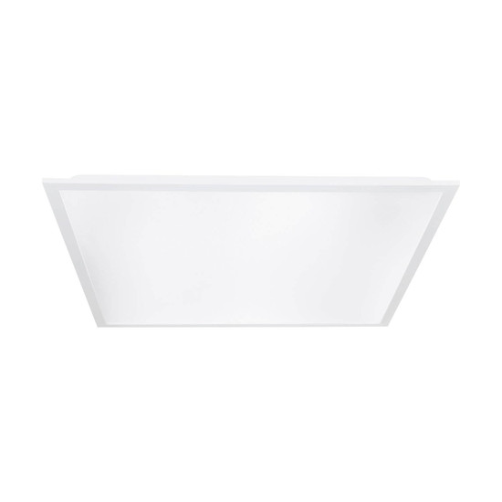 Eglo LED Rasterleuchte Colfiorito 36,5W CCT warm-/neutral-/tageslichtweiss 3000/4500/6000K IP44 Weiss Aluminium 59,5x59,5cm 902212