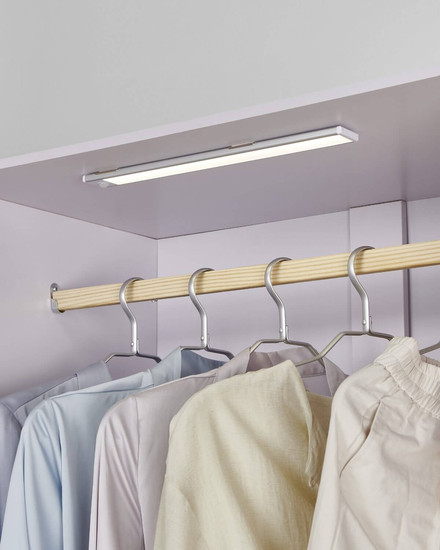 Eglo LED Unterbauleuchte Benasco 2,3W neutralweiss 4000K Bewegungsmelder Silber Aluminium 37x4cm 902214