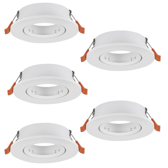 Eglo Einbauspot Barranco 5-flammig GU10 Weiss Ø9cm 902226