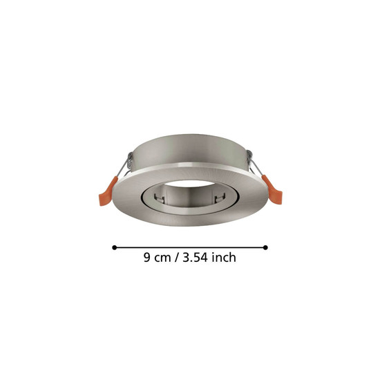 Eglo Einbauspot Barranco GU10 Nickel-matt Ø9cm 902231