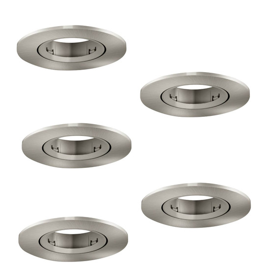 Eglo Einbauspot Barranco 5-flammig GU10 Nickel-matt Ø9cm 902233