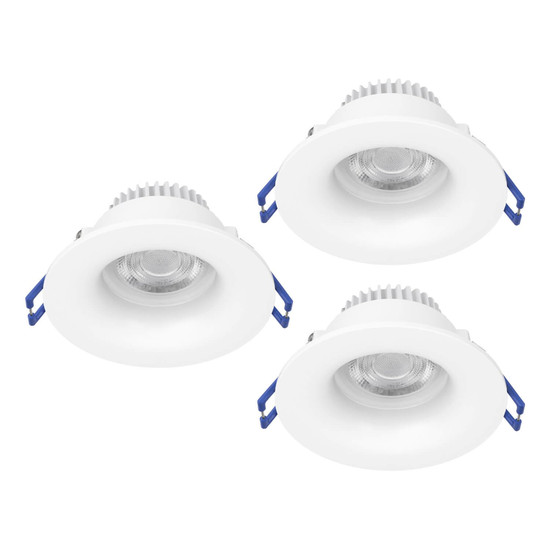 Eglo LED Einbauspot Salabate 3-flammig 3x 5W CCT warm-/neutral-/tageslichtweiss 2700/4000/6500K IP65 Weiss Aluminium Ø9cm 902272