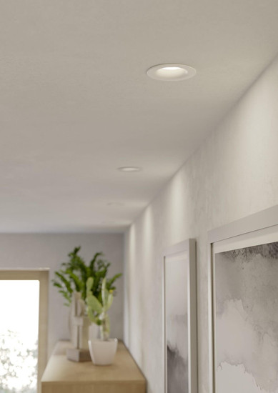 Eglo LED Einbauspot Salabate 3-flammig 3x 5W CCT warm-/neutral-/tageslichtweiss 2700/4000/6500K IP65 Weiss Aluminium Ø9cm 902272
