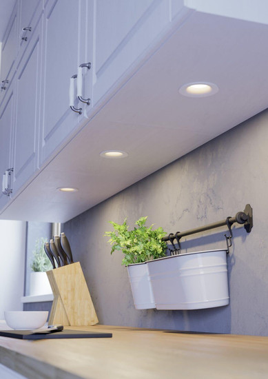 Eglo LED Einbauspot Saliceto 3-flammig dimmbar 3x 4,8W warmweiss 2700K Weiss Aluminium Ø9cm 902277