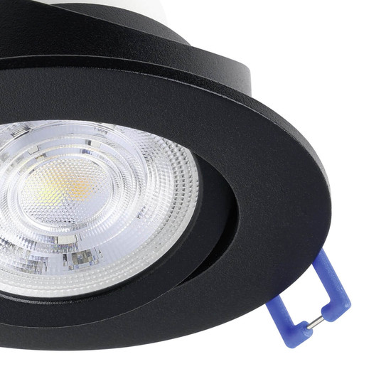 Eglo LED Einbauspot Saliceto-Z Smart 3-flammig dimmbar 3x 4,9W RGB CCT warm-/tageslichtweiss 2700-6500K Zigbee Schwarz Aluminium Ø9cm 902287