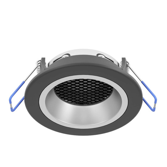 Eglo LED Einbauspot Yebra-Z Smart dimmbar 4,9W RGB CCT warm-/tageslichtweiss 2700-6500K Zigbee Schwarz Silber Ø9cm 902298