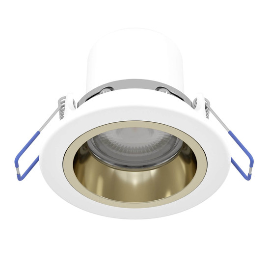 Eglo LED Einbauspot Yebra-Z Smart dimmbar 4,9W RGB CCT warm-/tageslichtweiss 2700-6500K Zigbee Weiss Gold Ø9cm 902299