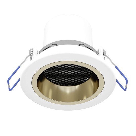 Eglo LED Einbauspot Yebra-Z Smart dimmbar 4,9W RGB CCT warm-/tageslichtweiss 2700-6500K Zigbee Weiss Gold Ø9cm 902299