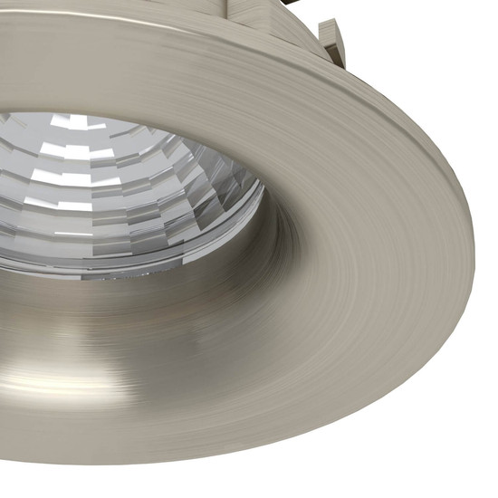 Eglo LED Einbauspot Saliceto dimmbar 6,4W neutralweiss 4000K Nickel-matt Aluminium Ø9cm 902331