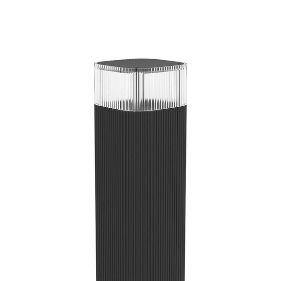 Eglo Wegeleuchte Castelnuovo GU10 IP65 Schwarz-struktur Klar Aluminium 50cm 902409