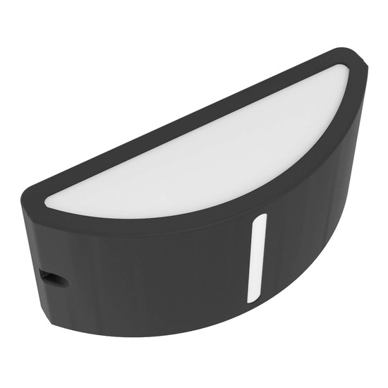 Eglo Außen-Wandleuchte Poggiarello E14 IP54 Schwarz 22x8cm 902422