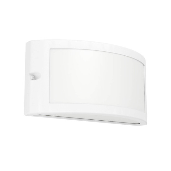 Eglo Außen-Wandleuchte Poggiarello E14 IP54 Weiss 22x8cm 902425