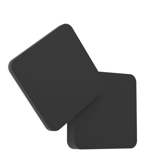 Eglo LED Außen-Wandleuchte Pedersano 8W CCT warm-/neutral-/tageslichtweiss 2700/4000/6500K IP44 Schwarz-struktur Aluminium eckig 14x14cm 902485