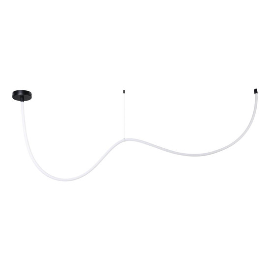 Eglo LED Lichtschlauch Glow NW 24W neutralweiss 4000K Schwarz-struktur Aluminium 3m 902543