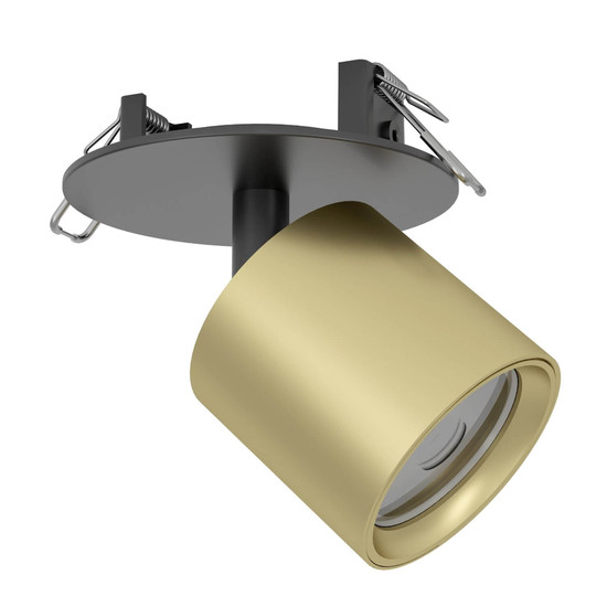 Eglo LED Spot Mengibar Tube dimmbar 4,8W CCT warm-/neutral-/tageslichtweiss 2700/4000/6500K Gold Schwarz Ø9cm 902722