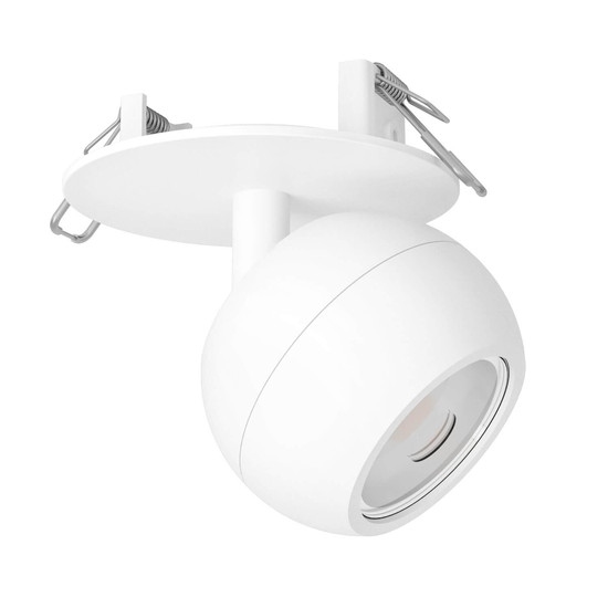Eglo LED Spot Mengibar Sphere dimmbar 4,8W CCT warm-/neutral-/tageslichtweiss 2700/4000/6500K Weiss matt Ø9cm 902907