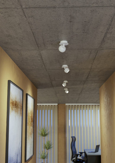 Eglo LED Spot Mengibar Sphere dimmbar 4,8W CCT warm-/neutral-/tageslichtweiss 2700/4000/6500K Weiss matt Ø9cm 902907