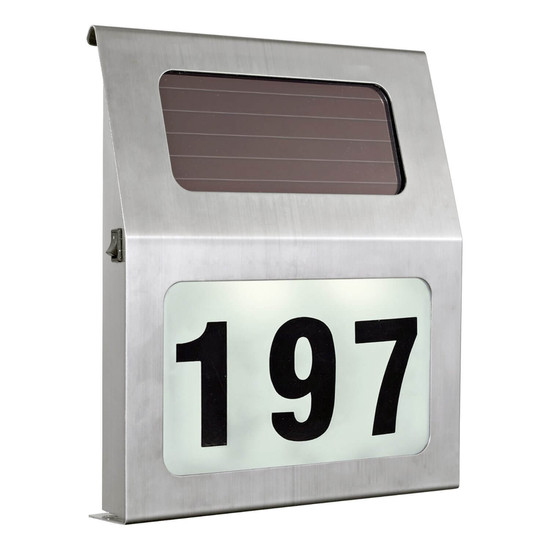 Eglo LED Solarleuchte Orimini 2-flammig 2x 0,06W IP44 Edelstahl 30x20cm 90497
