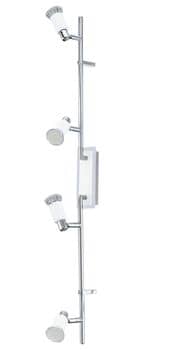 Eglo 90835 Eridan LED Spot 4x5W Stahl chrom weiss glänzend
