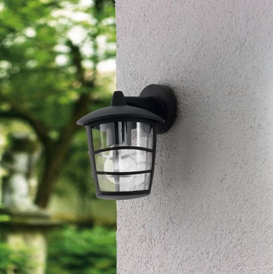 Eglo 93098 ALORIA E27 Außen-Wand-/Deckenleuchte downlight Schwarz IP44